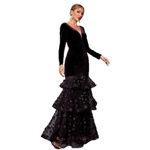 Robes de soirée pour femmes, robes de demoiselle d'honneur grande taille, robes de bal noires à paillettes, vêtements formels pour femmes, <span class=keywords><strong>Meric</strong></span>... - Product Image 5