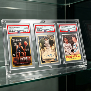 Custom Clear <b>Acrylic</b> Card Display <b>Frame</b> Wall Mount Slab Holder TCG Sports Graded Trading Card Display <b>Frame</b> - Product Image 2