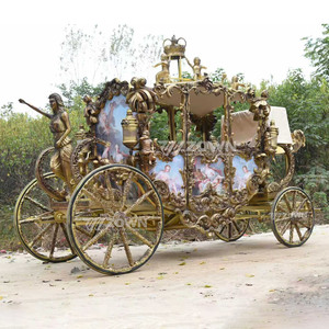 Nuevo Diseño 2026: Carruaje Eléctrico Real para Bodas, Estilo Princesa Cenicienta, sin Caballos, 4 Ruedas, 4-6 Asientos, para Paseos Turísticos y Bodas Románticas - Product Image 4