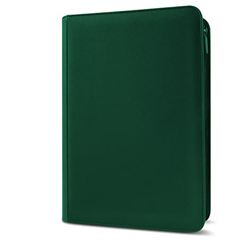 Carnet de cartes de visite 9 pochettes-vert foncé