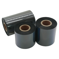 Pita Printer Transfer Termal Resin Hitam Kompatibel dengan Factory 90mm*300m 1 Inch Core Ink Out