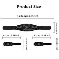Ceinture de massage par impulsions EMS, appareil de fitness intelligent, entraîneur abdominal rechargeable, équipement de fitness à domicile, fonction musicale FOYOGA