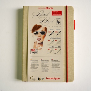 Bán buôn tùy chỉnh A5 cuốn sách phác thảo máy tính xách tay xu hướng mới in Logo Canvas bìa 80 lá 5x7 trang trống 100 sheets bên trong trang - Product Image 1