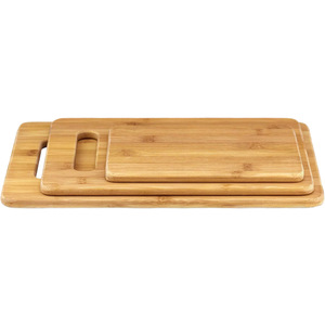 Juego de tablas de cortar de bambú rectangulares con asa para cocina, bloques de cortar para uso doméstico - Product Image 5