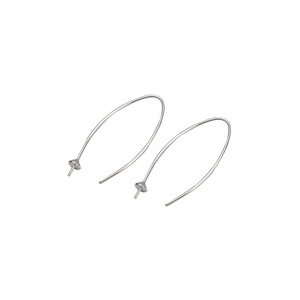 Boucles d'oreilles en argent S925 avec pampilles en forme d'éclair et 5 à 8 perles JG5275, accessoires de bijoux faits à la main dans un plateau vide pour le bricolage - Product Image 3