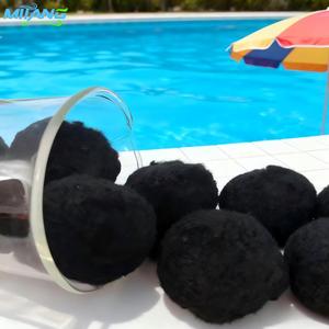 Tiges en fibre <span class=keywords><strong>de</strong></span> <span class=keywords><strong>verre</strong></span> robustes <span class=keywords><strong>de</strong></span> 2100 g avec boule noire pour la purification des eaux usées minières et des piscines commerciales - Product Image 4