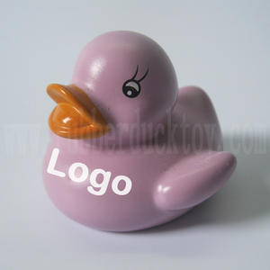 कस्टम लोगो के साथ प्रचार गुलाबी रबर बतख छाप, बच्चे गुलाबी स्नान बतख खिलौना, लड़की प्रोमो अस्थायी गुलाबी प्लास्टिक बतख सस्ता - Product Image 6