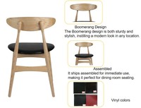 Tables et chaises en bois de meubles commerciaux modernes dinant l'ensemble pour le restaurant