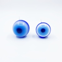 Vente chaude de cire de soja nouveauté bougies bleues parfumées mauvais œil avec des cristaux