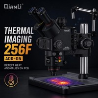 Kit de microscope stéréoscopique trinoculaire QianLi Gorilla 6558 avec caméra 4K Baizo CX60S pour réparation de circuits imprimés (PCBA) et imagerie thermique