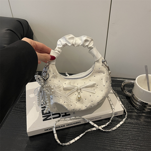 Gentle Style Women's <b>Handbag</b> 2026 <b>Summer</b> New Arrival Trendy Versatile Chain Shoulder Crossbody Bag - Product Image 3