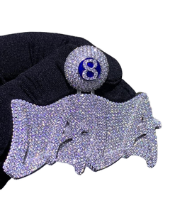 Collar de Plata de Ley 925 de Lujo con Colgante de Letra Personalizado con Moissanita Color D de Alta Calidad para Joyería Femenina Certificada - Product Image 1