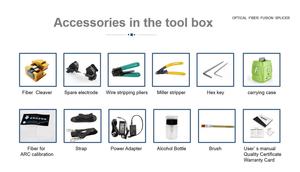 금속 몸 6 모터 5S 다 언어 다중목적 AI-9 융해 접착구/융해 기계 자동적인 광섬유 연장통/장비 - Product Image 6