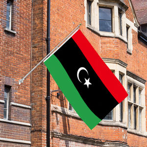 Bandera de Libia de 3x5 pies, poliéster resistente con ojales, bandera nacional libia, Drapeau <span class=keywords><strong>Libye</strong></span>, para decoración de actividades al aire libre - Product Image 3