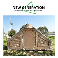 Tente gonflable familiale pour glamping, résistante à l'eau, grand espace, protection UV, respirante, portable, pour le camping en plein air