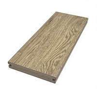 Terrasse en PVC composite de luxe moderne 2026, aspect bois véritable, installation par clips double verrouillage, étanche et antidérapante, pour jardin et extérieur