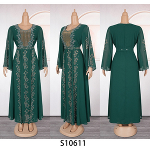 Vestidos de noche elegantes europeos y americanos con bordados de lentejuelas pesadas para mujer - Product Image 2