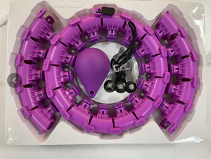 Aros de Hoola sin caída para ejercicio en interior, aros de Hoola inteligentes, 24 secciones, desmontables, masaje para pérdida de peso, gran oferta - Product Image 5