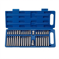 Jeu d'outils combinés pour réparation automobile en acier au chrome-vanadium, clés à douilles et embouts étoile et fleur de prunier 40 cannelures, fabriqué en Chine