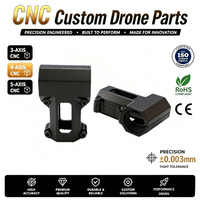 Composants de drone, usinage CNC de précision, pièces de drone, usinage CNC, aluminium 6061, trépied multi-axes pour quadricoptère