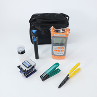 Kit d'outils à fibre optique FTTH portable avec compteur de puissance optique FC6S couperet à fibre optique décapant épisseur de fusion de fibre