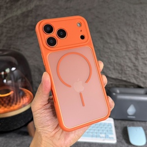 Funda Magnética Mate Translúcida para <span class=keywords><strong>iPhone</strong></span> 17 14 15 16 Pro Max 17 Air, con Marco Refrigerante, Cobertura Total de Lente y Protección Antigolpes - Product Image 3
