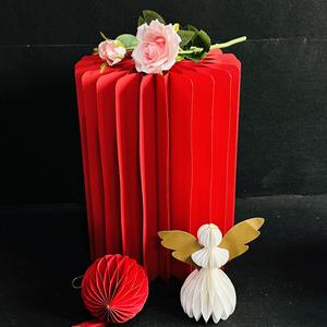 <span class=keywords><strong>Colonne</strong></span> pliable en papier de style Art <span class=keywords><strong>déco</strong></span> moderne, accessoires de mariage luxueux détachables, décoration de table de dessert, présentoir à fleurs, cylindre - Product Image 5