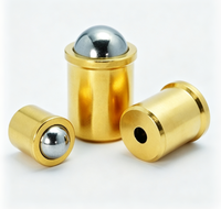 Poussoirs à ressort en laiton M2, rondelles plates, vis de réglage pour poussoirs à bille, boulons de 14 mm, billes de positionnement en cuivre pour perles ondulées