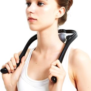 2 Ball Neck <span class=keywords><strong>Massager</strong></span> Schmerz linderung PP TPR Blue Shiatsu Nacken-und Schulter massage gerät - Product Image 2