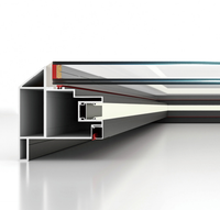 Luxseal nueva moda moderna vidrio templado ventanas de aluminio elegante espacio de vida al aire libre Sunroom