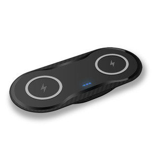 Caricatore Wireless 2 in 1 con Doppia Ricarica Rapida 15W, Ingresso QC 3.0 Type-C, Base di Ricarica da Viaggio per <span class=keywords><strong>Apple</strong></span> Airpod, Auricolari e Telefono - Product Image 1