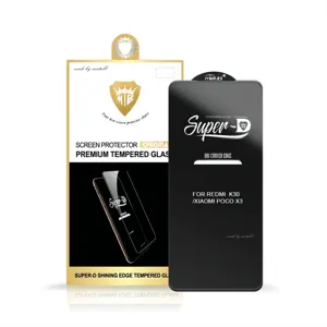 Protetor de tela de vidro temperado super d 9h para iphone protetor de tela de vidro para celular