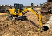 Neuer XE60WGA 6-Tonnen-Radbagger 36,2 kW 0,23 m³ Schaufel Hochleistungs-Minibagger zum Verkauf