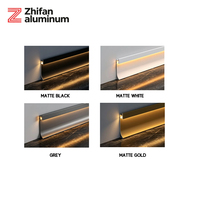 Plinthe décorative en aluminium pour cuisine, étanche et résistante à l'huile, profilé de base pour meuble sous comptoir
