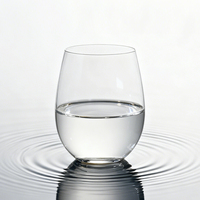 Verre à vin en plastique incassable de 16 oz, gobelet sans pied réutilisable, transparent comme du cristal, pour boissons et eau, avec logo personnalisé