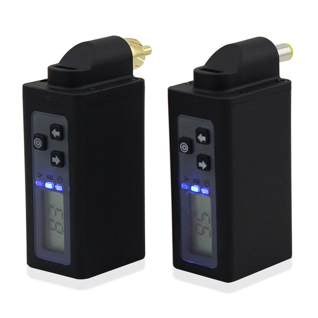Kissure Mini Wireless Professional Tattoo Power Supply 2000mAh RCA/DC Cord Battery for Tattoo Supplies