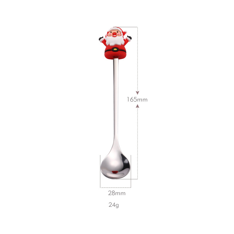 Cuillère de Noël argentée
