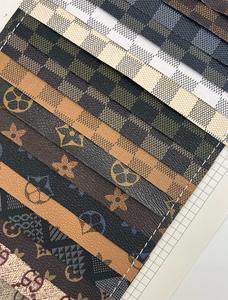 Горячая Распродажа, популярная синтетическая кожа из ПВХ смолы для украшения мешков, поделок - Product Image 5