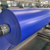 Bâche en PVC enduit imperméable bleu haute résistance 1000D 500D 600G 18oz 610GSM 630GSM 650GSM 700GSM