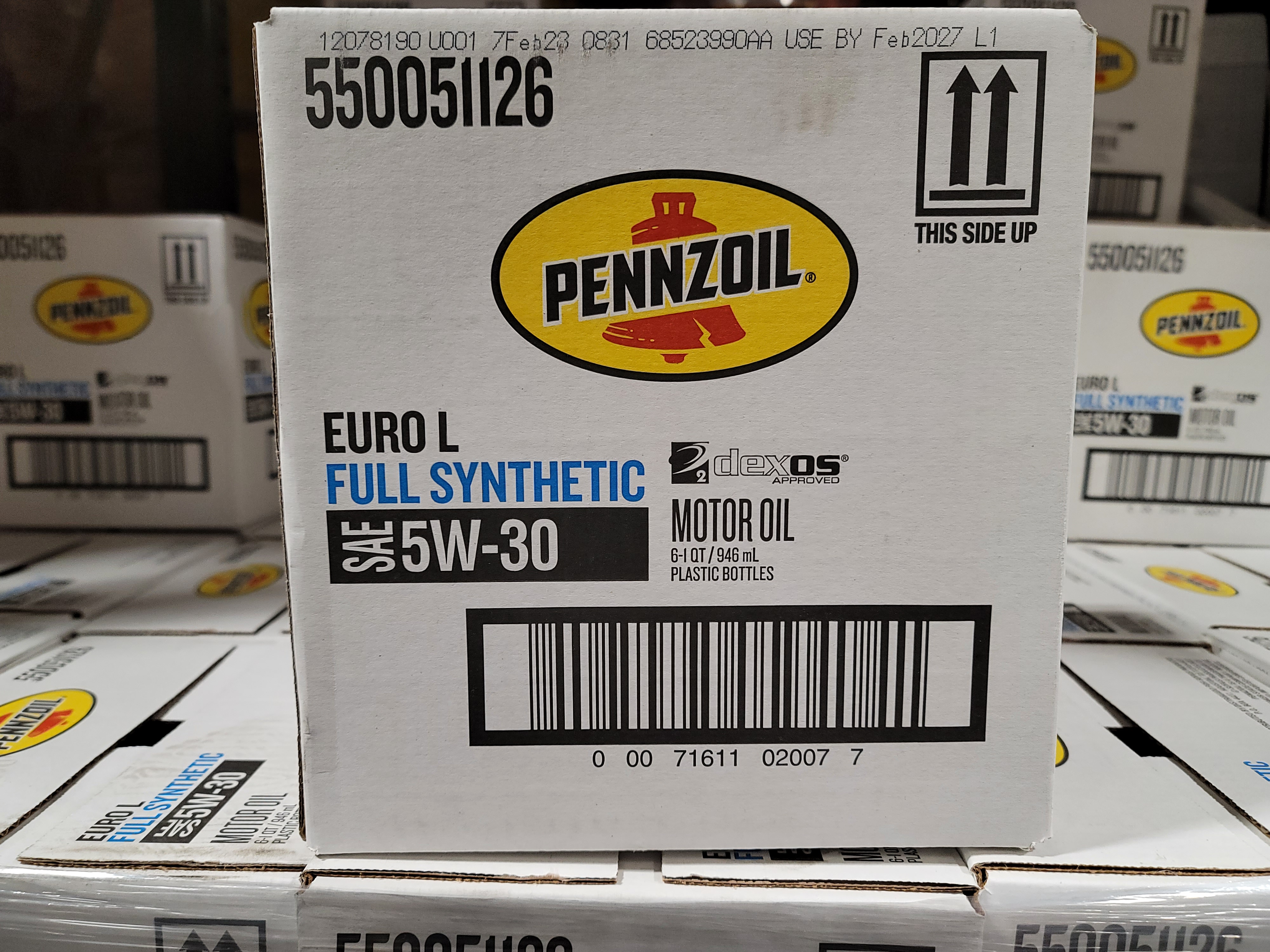 Pennzoil Platinum Euro L SAE 5W-30 Fully Synthetic Motor Oil