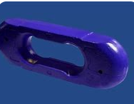 The V Shaped Locking Link Ring with Specification Of38*126mm Is Used for High Strength Round Link Chain - Product Image 3