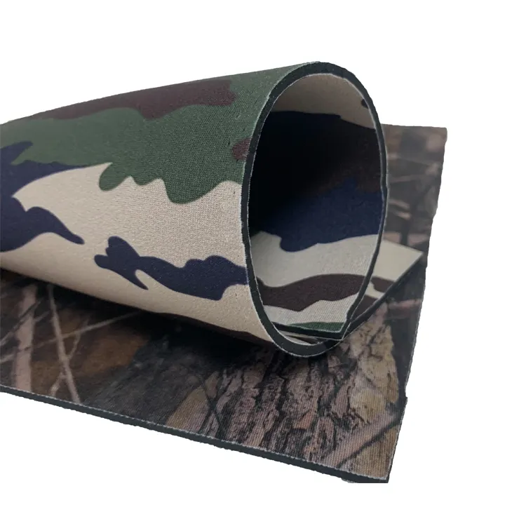 Tessuto neoprene produttore stampa personalizzata modello camo neoprene tessuto camouflage