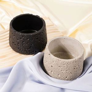 Pot en ciment mat de luxe vide, sur mesure, pour bougie, vente en gros - Product Image 5