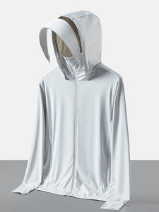 UPF50 여름 울트라 씬 통기성 느슨한 코트-아이스 실크 태양 보호 의류 여성용 남성 <span class=keywords><strong>UV</strong></span> 보호 야외 재킷 - Product Image 6