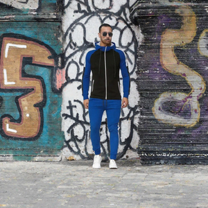 Conjunto Deportivo Personalizado al por Mayor de 2 Piezas, Transpirable, 100% Algodón, Sudadera con Cierre, Traje Deportivo para Hombre, para Correr, Entrenamiento, Casual - Product Image 3