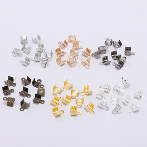 ตัวล็อคเชือกแบบสามเส้น สีเงิน สีทอง สีบรอนซ์โบราณ สีขาว สีดำ สีทอง KC สำหรับทำเครื่องประดับ DIY รูปทรงต่างๆ ทำจากเหล็ก - Product Image 1