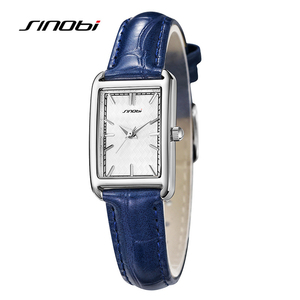 Montre à quartz élégante pour femme, aspect brillant, résistante à l'eau, bracelet en cuir véritable - Product Image 3