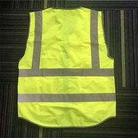 Gilet de sécurité à haute visibilité avec logo personnalisé, jaune, avec poches