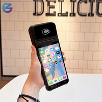 Terminal de point de vente portable Android avec imprimante thermique d'étiquettes et de reçus, scanner de codes-barres