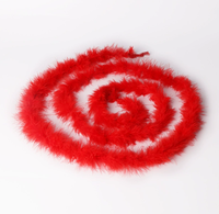 Plume de marabout de dinde moelleuse multicolore de 2 m en gros, compacte pour la décoration et les costumes de carnaval